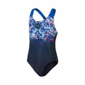 Swimsuit for Girls Speedo Digital Placement Blue