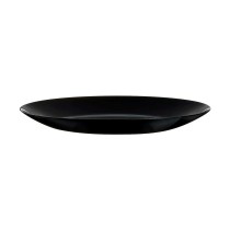 Flad plade Arcopal Schwarz Glas (Ø 25 cm)