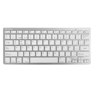 Clavier Silver HT Teclado Inalámbrico Colors Edition - Blanco Espagnol Qwerty Argenté