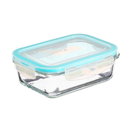 Set of 3 lunch boxes 5five Simply Smart Blue Transparent Crystal 300 ml 690 ml 1000 L 800 g