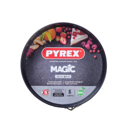 Kuchenspringform Pyrex Magic rund Schwarz Metall Ø 26 cm 4 Stück