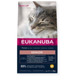 Aliments pour chat Eukanuba Senior Chicken Poulet 2 Kg