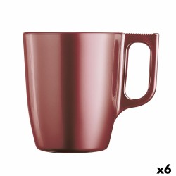 Tasse mug Luminarc Flashy Rouge 250 ml verre (6 Unités)