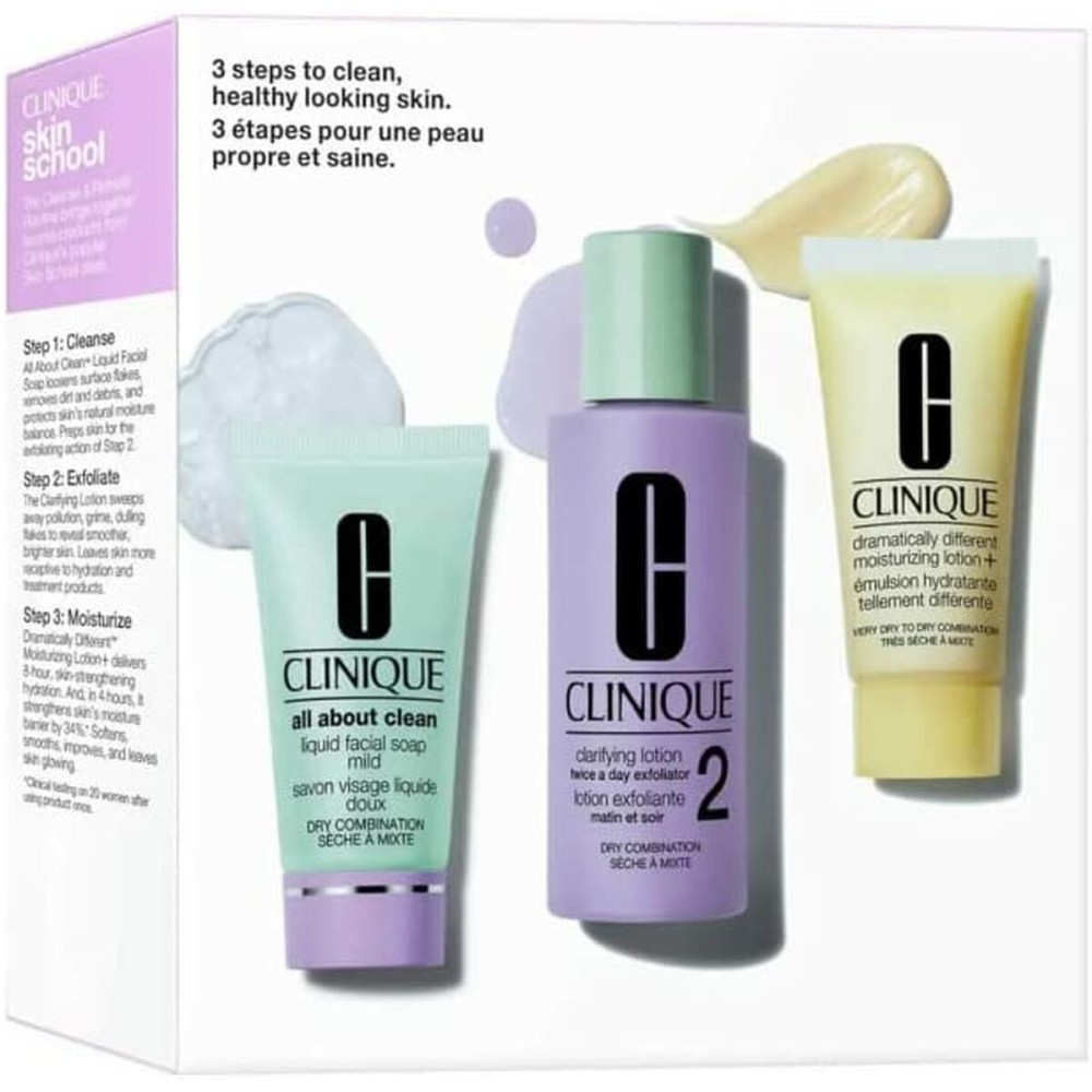 Set de Cosmétiques Femme Clinique Skin School 3 Pièces