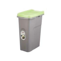 Rubbish bin Stefanplast Green Grey Plastic 25 L (6 Units)