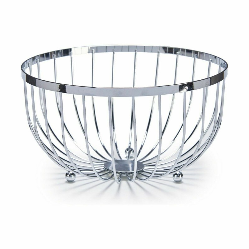 Fruit Bowl Kinvara CN-W6434-2C Silver Iron 25 x 14 x 25 cm (24 Units)