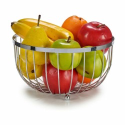 Obstschale Eisen Silberfarben 25 x 14 x 25 cm (24 Stück)