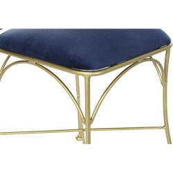 Chaise de Salle à Manger DKD Home Decor Bleu Doré 45 x 42 x 88,5 cm