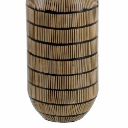 Vase Black Beige Bamboo 23 x 23 x 50 cm