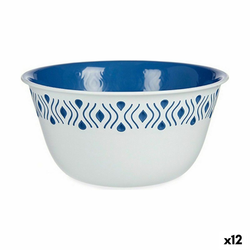 Salatschüssel Stefanplast Tosca Blau Kunststoff 19 x 9 x 19 cm (12 Stück)