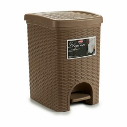 Pedal bin Stefanplast Elegance Brown Plastic 20 L (6 Units)