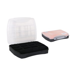 Storage Box with Lid Dem Stainless steel 25 x 20,5 x 4,5 cm