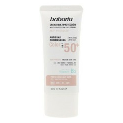 Crème Solaire Anti-Tâches Multi-Protection Color Babaria Solar Multiproteccion SPF 50+ 50 ml