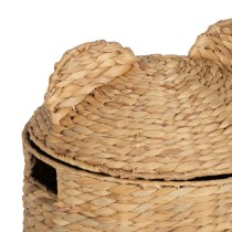 Panier Noir Beige Fibre naturelle 39 x 39 x 60 cm