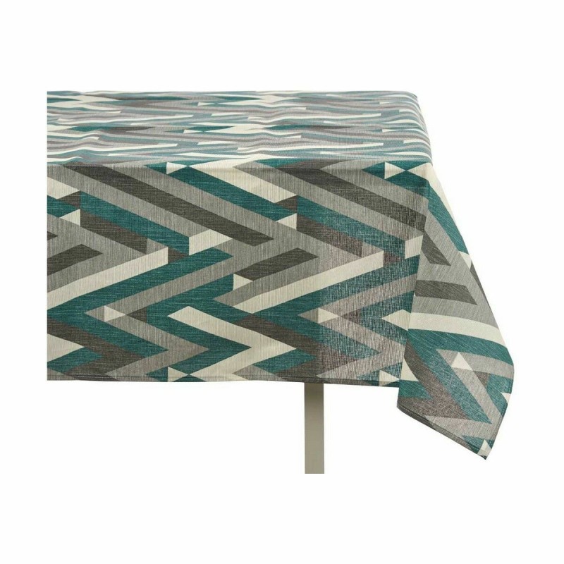 Tablecloth Kinvara ZIGI-21469-VERDE Green Thin canvas 140 x 180 cm Anti-stain Stripes (10 Units)