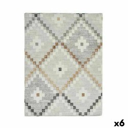 Tablecloth Kinvara ROMBOS-B Beige Thin canvas 140 x 180 cm Anti-stain Rhombus (6 Units)