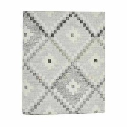 Nappe Kinvara ROMBOS-G Gris toile 140 x 180 cm Antitaches Losanges (6 Unités)