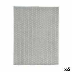 Nappe toile Antitaches Étoile 140 x 180 cm Gris (6 Unités)