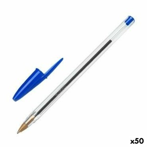 Crayon Bic Cristal Original Bleu 0,32 mm (50 Unités)