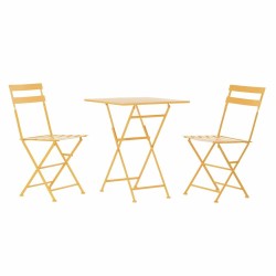 Table set with 2 chairs DKD Home Decor 87 cm 60 x 60 x 75 cm  