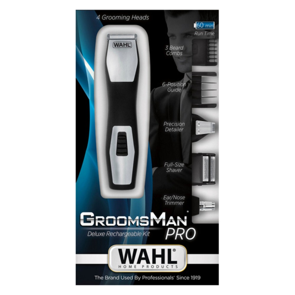 Cordless Hair Clippers Wahl GroomsMan Pro Black