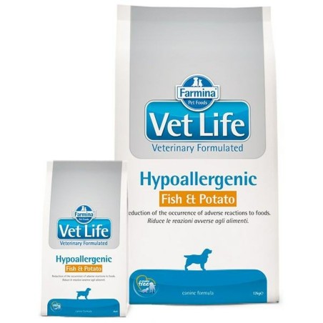 Futter Farmina Vet Life Hypoallergenic Fish & Potato Erwachsener Fisch 12 kg