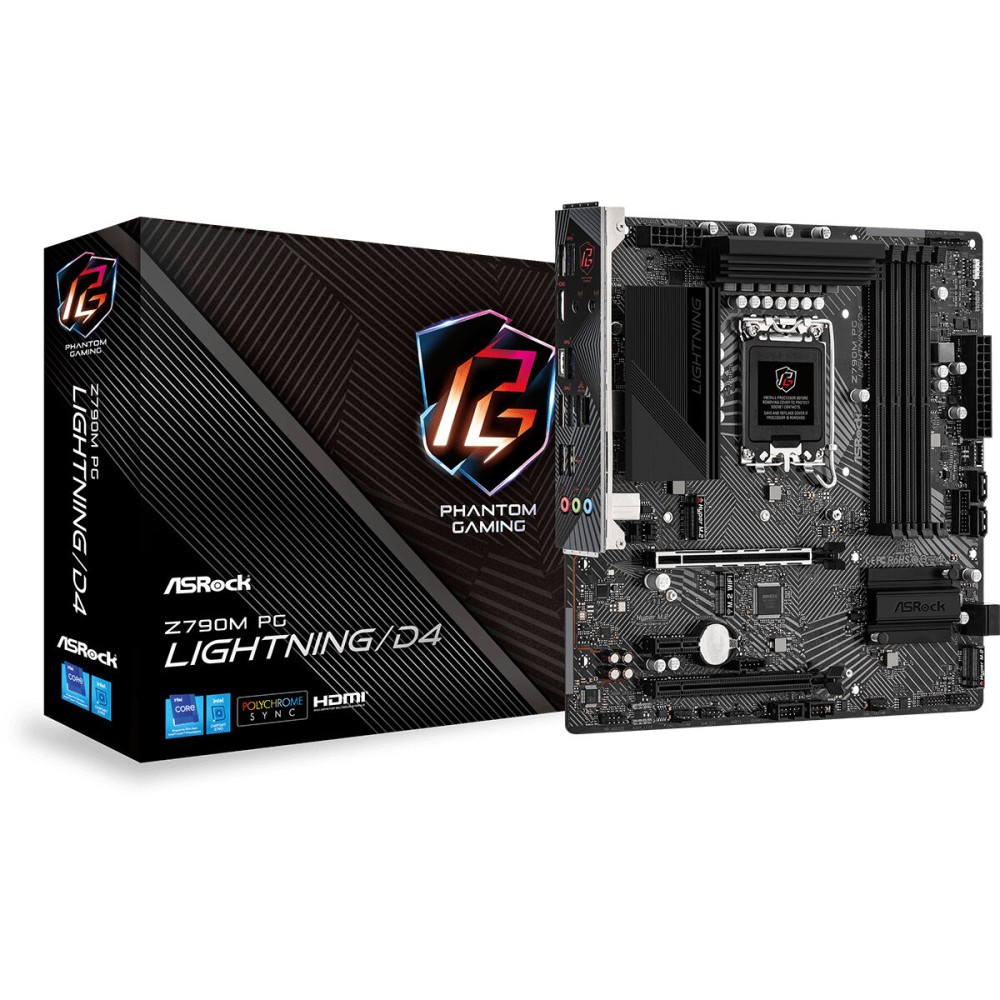 Carte Mère ASRock Z790M PG Lightning/D4 LGA 1700 INTEL Z790