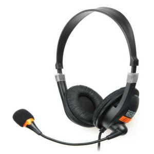 Casques avec Microphone Natec NSL-0294 Noir Orange (1 Unités)