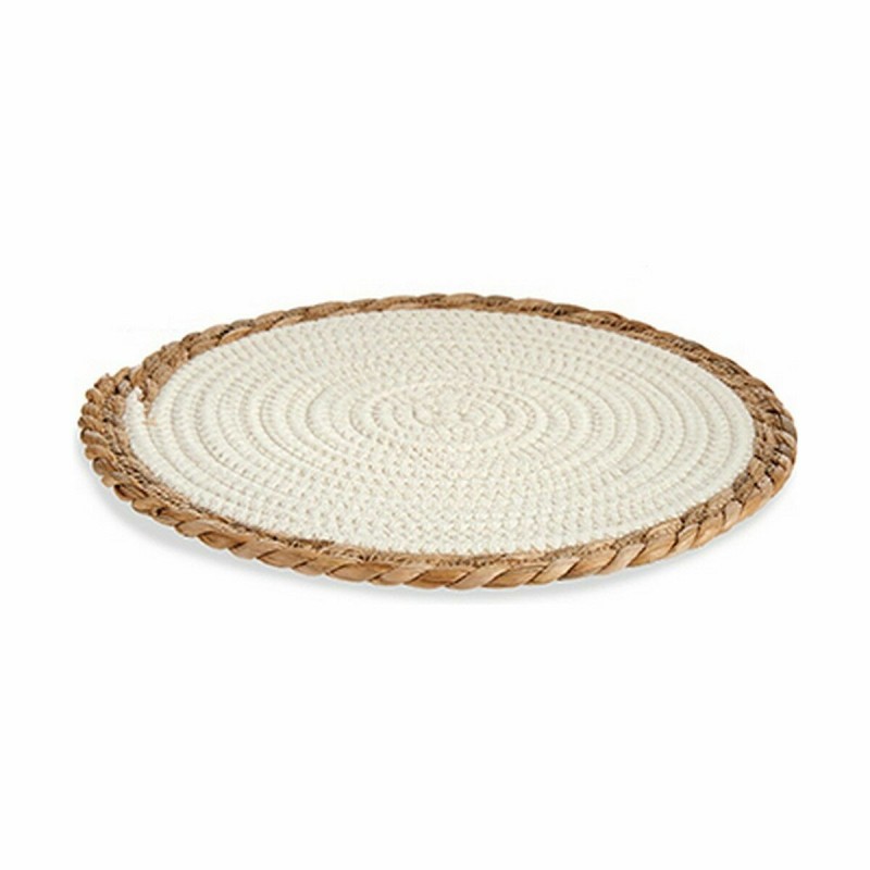 Dessous de plat Naturel Blanc 30 x 1 x 30 cm (48 Unités)