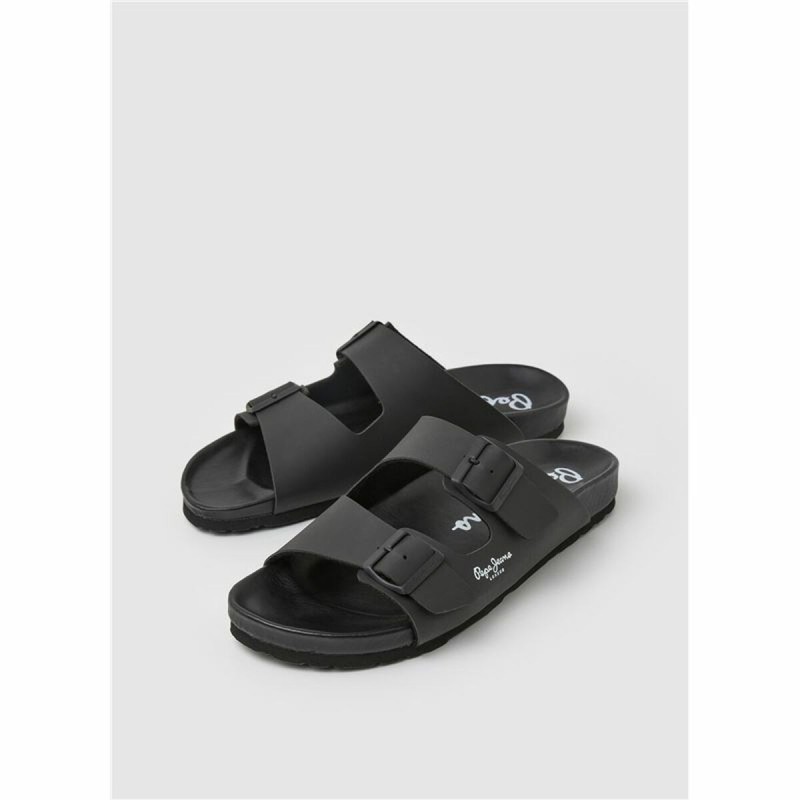 Beach Sandals Pepe Jeans Bio Royal Double Black