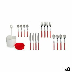 Cutlery Set Red Stainless steel (8 Units)