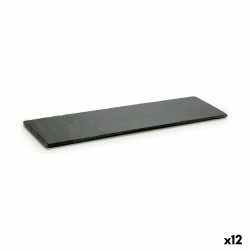 Plateau apéritif Noir Ardoise 50 x 0,5 x 15 cm (12 Unités)