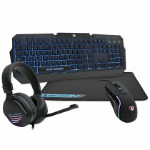 Pack Gaming DeepGaming Black Spanish Qwerty