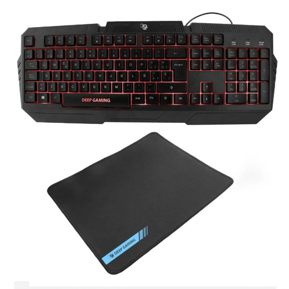 Pack Gaming DeepGaming Black Spanish Qwerty