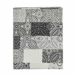 Tablecloth Kinvara AZULEJO-G Grey Thin canvas 140 x 180 cm Anti-stain Tile (6 Units)