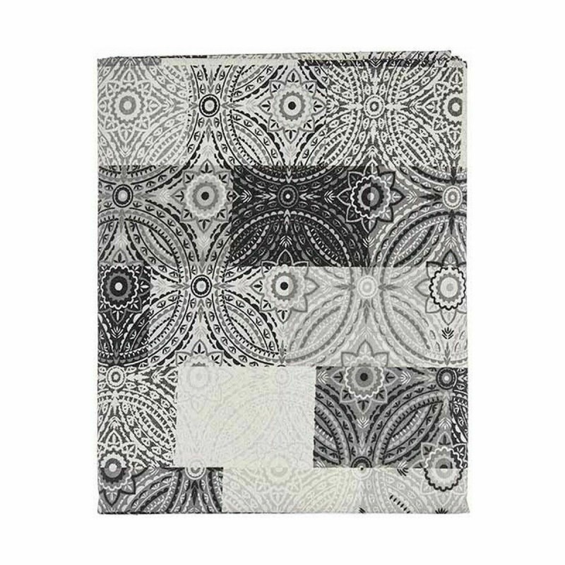 Nappe Kinvara AZULEJO-G Gris toile 140 x 180 cm Antitaches Carrelage (6 Unités)