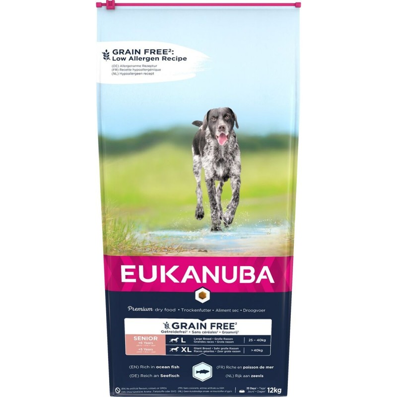 Futter Eukanuba Grain Free Senior large/giant breed Senior Fisch 12 kg