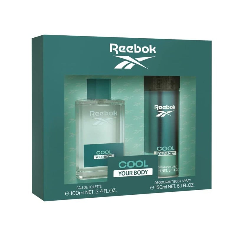 Set mit Herrenparfüm Reebok EDT Cool Your Body 2 Stücke