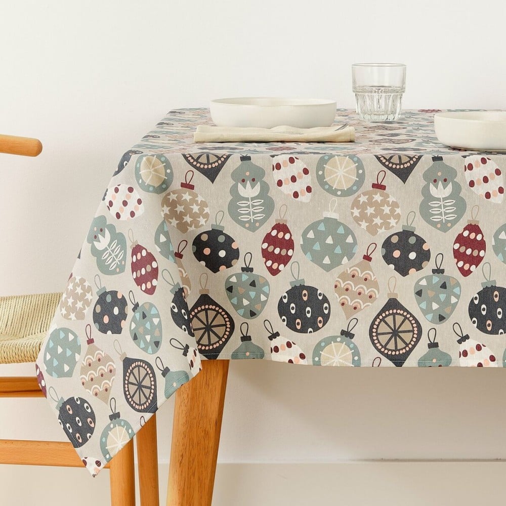 Stain-proof resined tablecloth Belum Merry Christmas Multicolour 300 x 150 cm