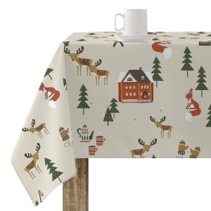 Fleckenabweisende geharzte Tischdecke Belum Merry Christmas Bunt 300 x 150 cm