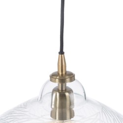 Deckenlampe Kristall Metall 29 x 29 x 24 cm