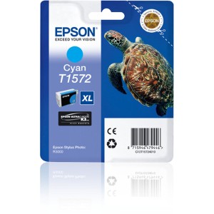 Cartouche d'encre originale Epson Stylus Photo R3000 Bleu Cyan