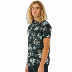 Hemd Rip Curl Swc Botanica S/S Herren Kurzer Ärmel Schwarz