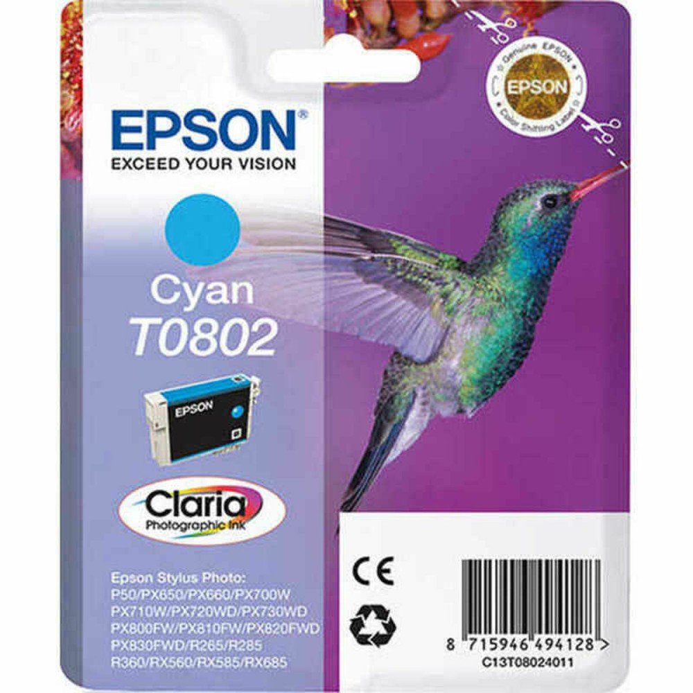 Cartouche d'encre originale Epson C13T08024011 Cyan