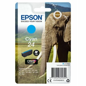 Cartouche d'encre originale Epson Cartucho 24 cian Cyan 4,6 ml