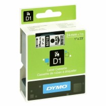 Ruban Laminé pour Etiqueteuses Dymo S0720930 Blanc/Noir Noir/Blanc 24 mm