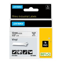 Ruban Laminé pour Etiqueteuses Dymo 18444 Blanc Noir/Blanc 12 mm