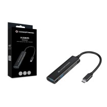 Hub USB Conceptronic HUBBIES12B Noir (1 Unité)