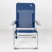 Chaise de Plage Aktive Blue marine 47 x 94 x 60 cm (4 Unités)