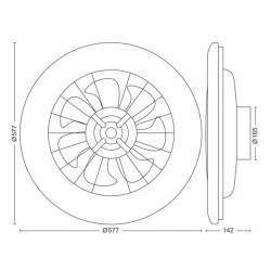 Deckenventilator mit Lampe Philips Weiß